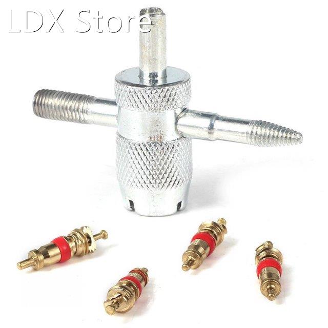 High Quality Car Bike Tire Accessory + 4 Valve Stem Core 4 W