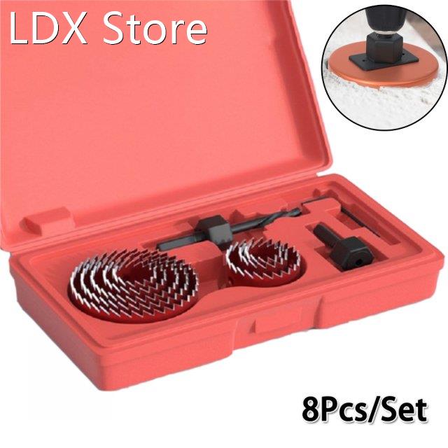 Carbon Steel Hole Saws Drill Tool Kit DIY Woodworking Tools