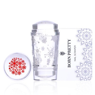 BORN PRETTY Nail Art Templates Clear Jelly Silicone Stamper