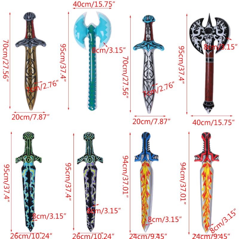 1Pc New Inflatable Swords Axe Kids Toys Pirate Swords Child