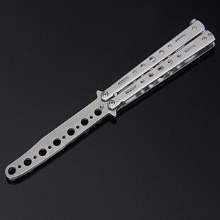 Six-hole Butterfly Knife All-steel Training Butterfly Knife