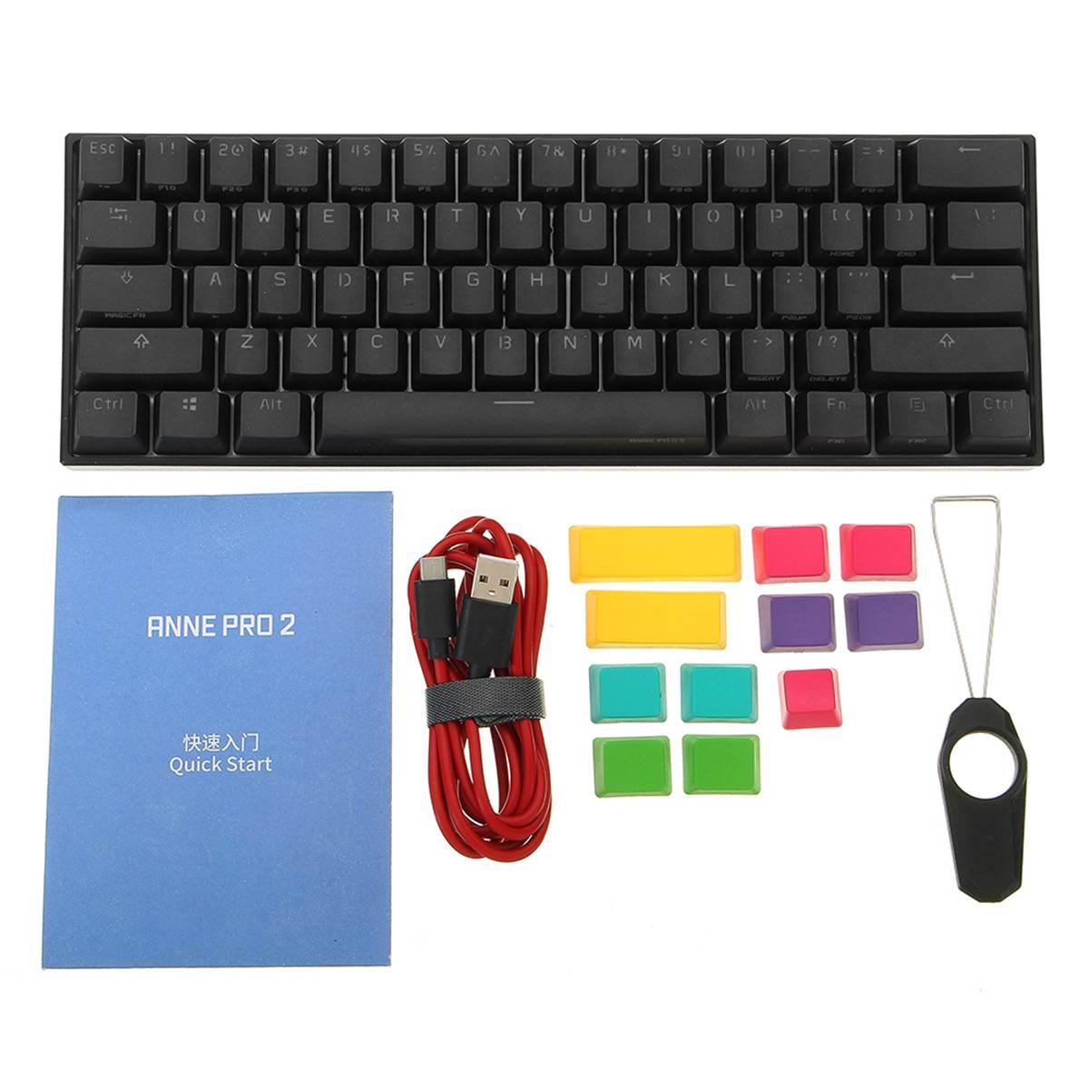 Anne Pro2 60% bluetooth 4.0 Type C RGB 61 Keys Mechanical G
