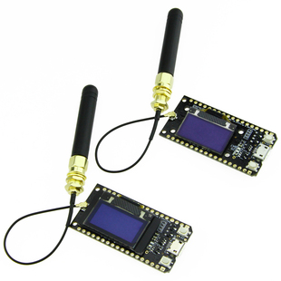 2pcs of TTGO LORA32 868/915Mhz SX1276 ESP32 Oled-display Blu