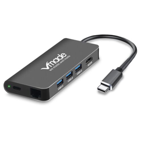 Vmade USB HUB 8 in 1 Thunderbolt 3 Type C Adapter Dock 2 US