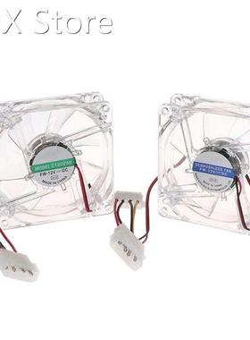 4Pin PC Computer Fan 80mm 8025 8cm Silent DC 12V LED Luminou