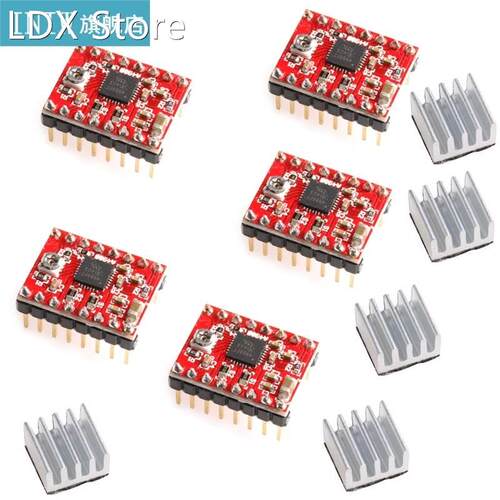 5Pcs A4988 StepStick Stepper Driver+Heatsink for Reprap Polo