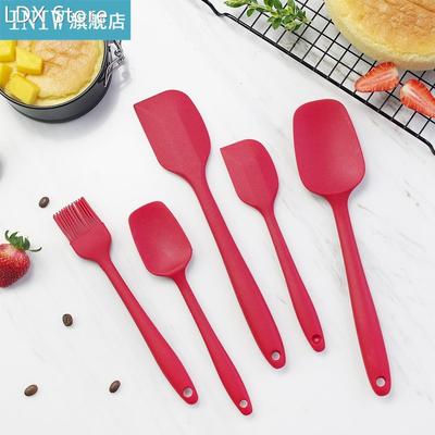 5pcs Silicone Scraper Spatula Cream Batter Mixing Heat-Resis