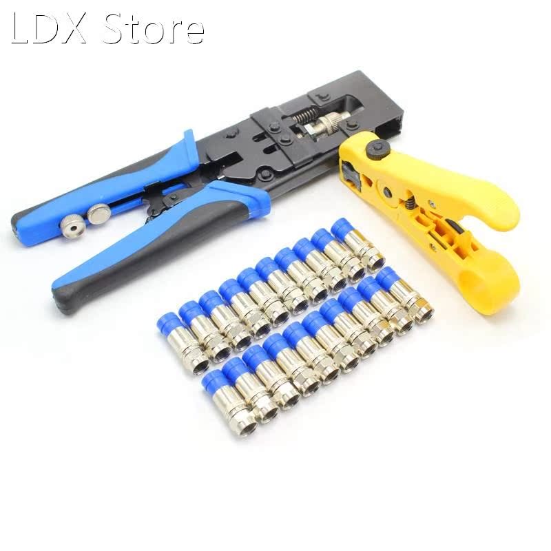Durable Coax Compression Crimper Tool BNC/RCA/F Crimp Connec