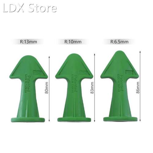3Pcs Caulk Nozzle Applicator Silicone Glue Caulking Scrapers