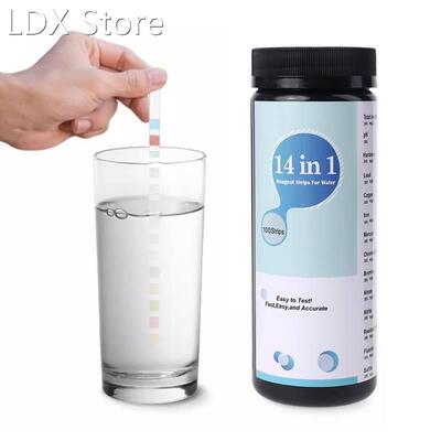 100PCS Upgrade 14 IN 1 Drinking Water Test Strips pH Hardnes