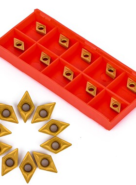 10Pcs DCMT070204 YBC251 Carbide Inserts 7 x 7 x 2mm  Lathe T
