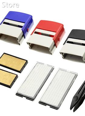 1 Set Black/Blue/Red Self Inking Stamp Kit Custom Personalis