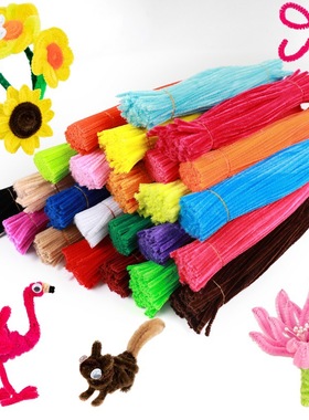 100pcs 30cm Chenille Stems Pipe Cleaners Children Educationa