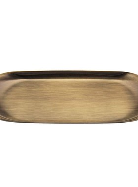 8 color Stainless Steel Oval Storage Tray Candle Plate Jewel