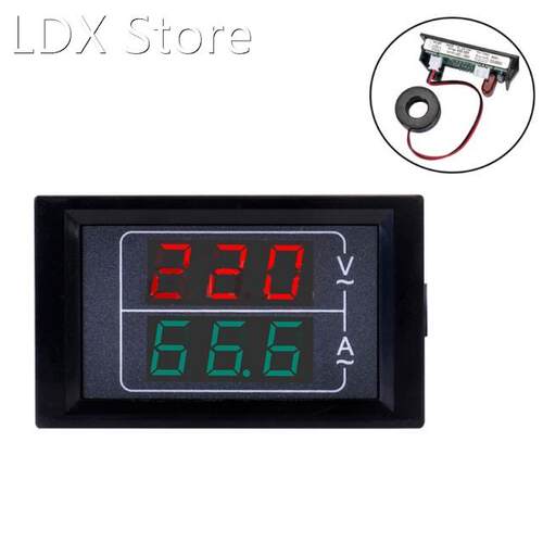 Digital Voltmeter Ammeter AC50-500Amp Voltage Current Volt A