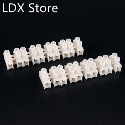10A 2 Way 60G Screw Terminal Barrier Connector 10pcs Electri