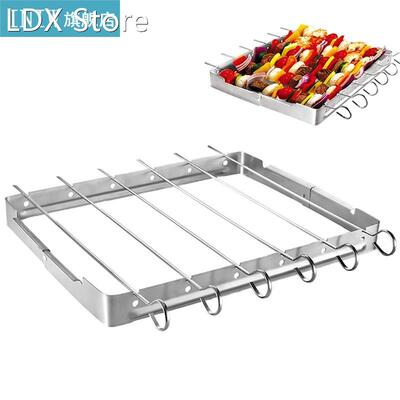 Heat-Resistant Skewer Rack Set Non-Stick Stainless S