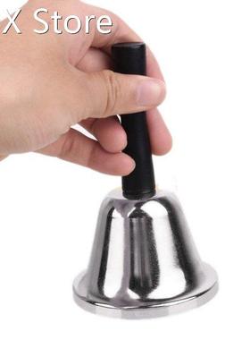 1pc 65mm Christmas Bell Dinner Handbell Decoration Wooden H