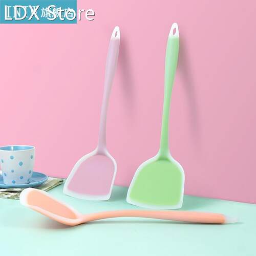 1pc Heat Resistant Silicone Turner Spatula Non-Stick