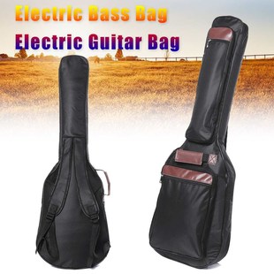 Guitar Backpack Double Shoulder Straps Pockets Waterproof E
