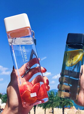 550ml Kids Water Bottle for School Gourd Plastic Cups Sports