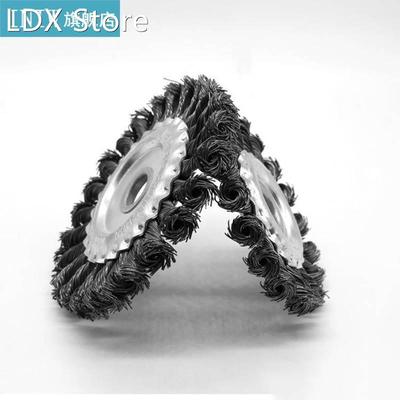 125mm 100mm Knotted Bench Steel Wire Brush Rust Removal Whee