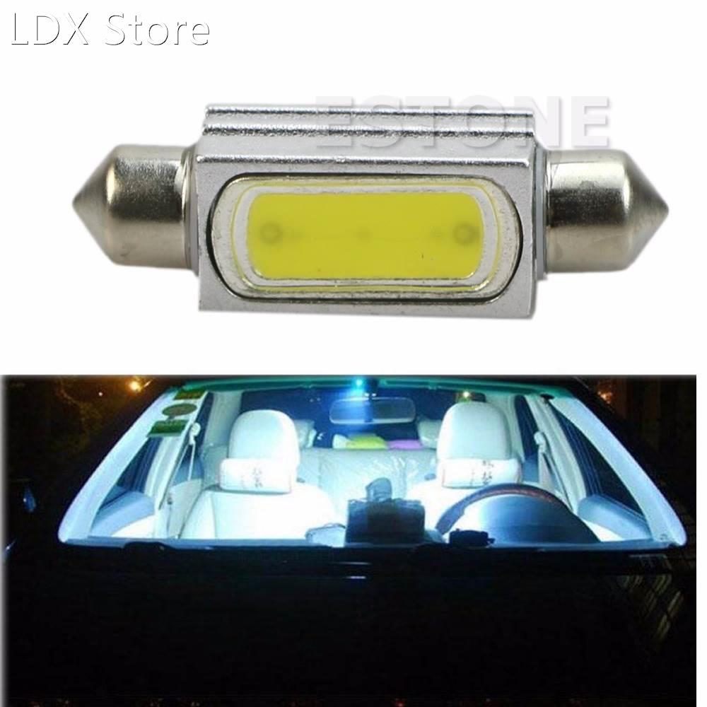 1PC 41MM Canbus No Error White Dome COB LED Car Festoon Ligh