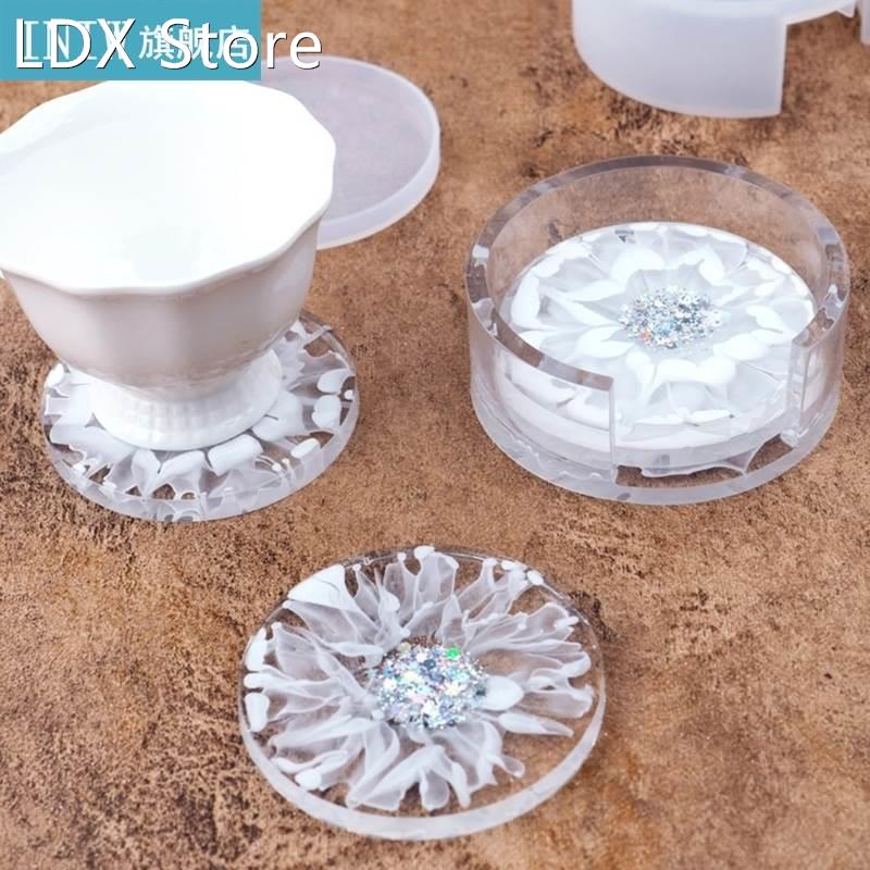 Crystal Epoxy Resin Mold Coaster Storage Box Silicone Mould