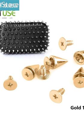 WITUSE 10pcs/lot height10MM/ base: 7mm trendy golden spots c