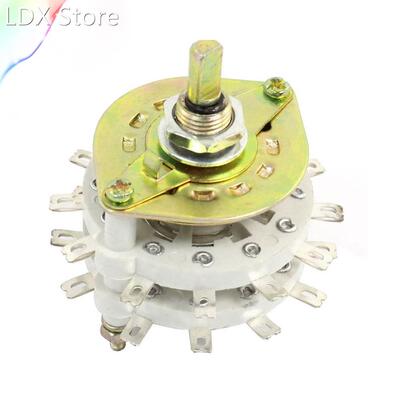 TV Radio Ceramic Band Channel Rotary Switch Selector 2P11T 2