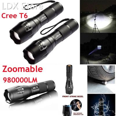 980000LM LED Rechargeable Flashlight Cree T6 Linterna Torch