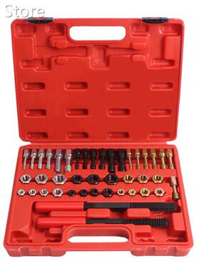 42Pcs Rethread Reapir Tools Kit Metric File Thread File UNF/