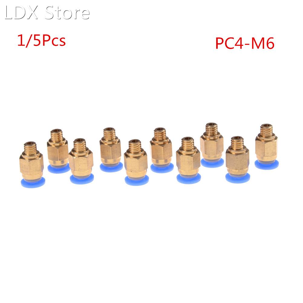 5/1pcs Pneumatic Straight Connector Brass Part 适用于 MK8 OD