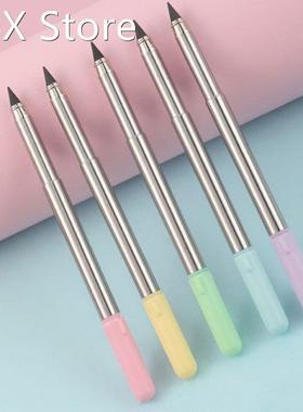 Creative Retractable Eternal Pencil Can Last for Writing Met