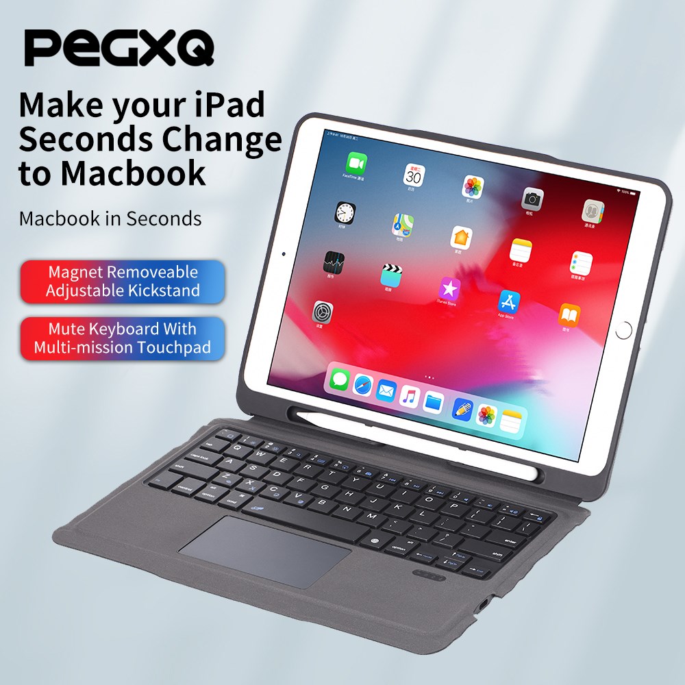 Touchpad Anti Shock Tablet Keyboard Case For iPad Air 4 10