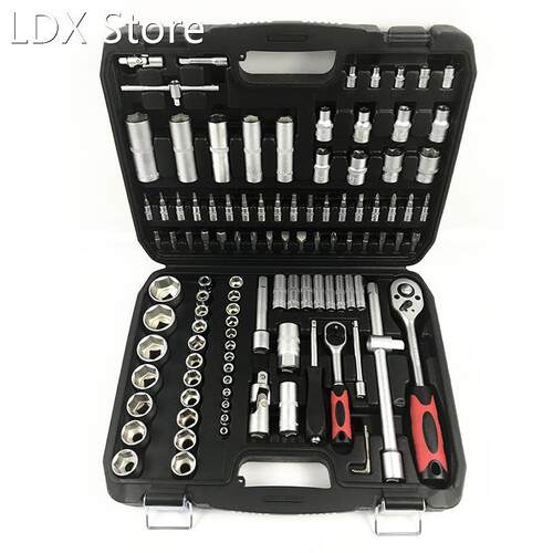 108pcs Socket Wrench Tool Set Car Repair Ratchet Spanner Wr