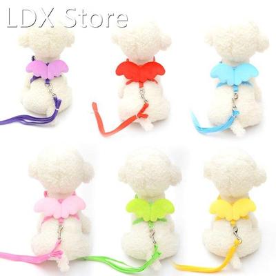 Cute Angel Pet Dog Leashes and Collars Set Small Cats Puppy