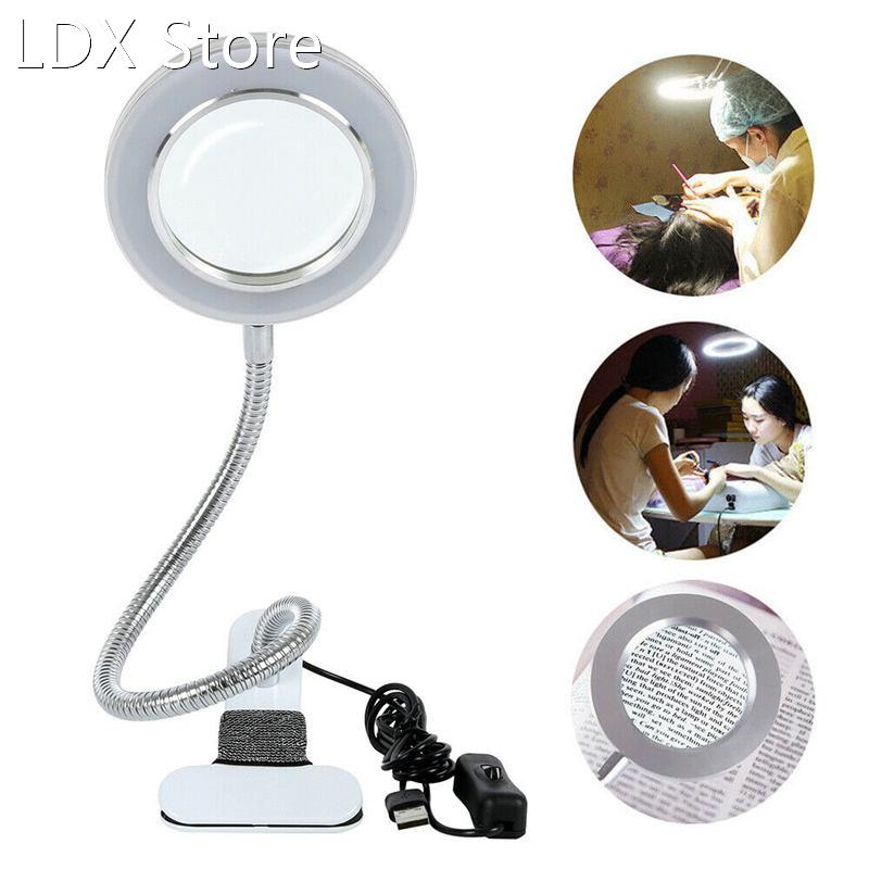 Multifunctional Table Lamp Magnifying Glass Lamp Clip Desk L