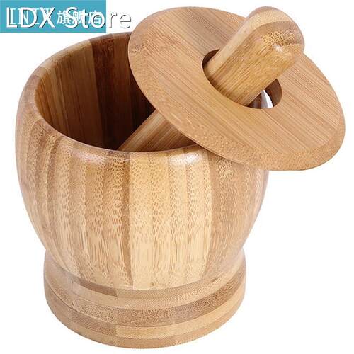 1pc Kitchen Mortar Tool Bamboo Creative Garlic Pestl