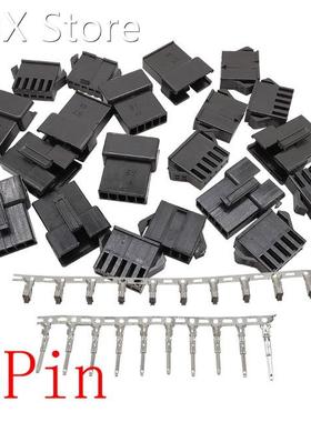 10Set/lot Black JST SM 5Pin Pitch 2.54mm Wire Connector Plug