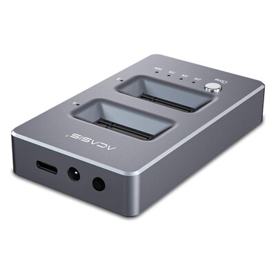 NVME Dual Bay Enclosure Clone Docking Station M.2 to  C SB3