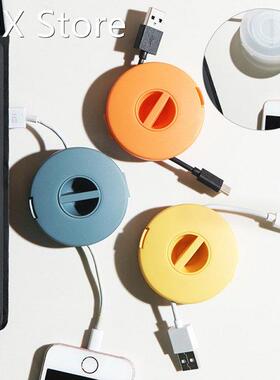 Cable Organizer Rotating Cable Winder Box Plastic Portable W