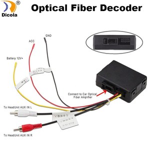 Porsche kit RCA Aux audio Elongate fit converter fibre Benz
