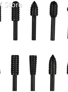 10-Piece Rotary File 适用于 Woodworking, Mace, Grinding Head