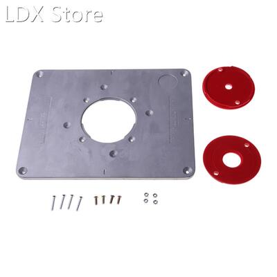 Aluminum Router Table Insert Plate 适用于 Wood Router Trimme