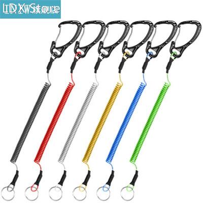 1.2/1.5m Max Stretch Portable Fishing Lanyards Spring Elasti
