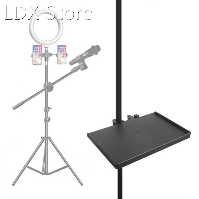 Sound Card Tray Live Microphone Plastic Stand Threaded Clamp