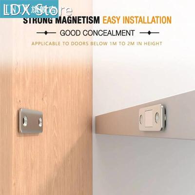 Punch-free Magnetic Door Closer Magnetic Invisible Doorstop