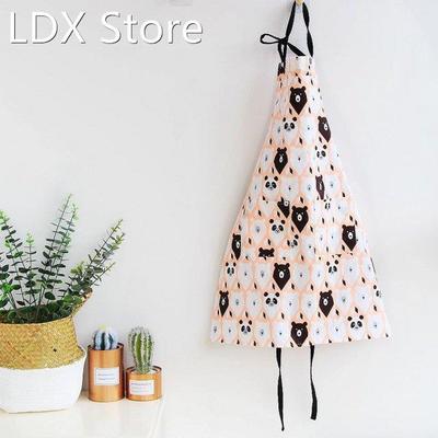 Summer Ladies Kitchen Apron Cartoon Sleeveless Bib Restauran