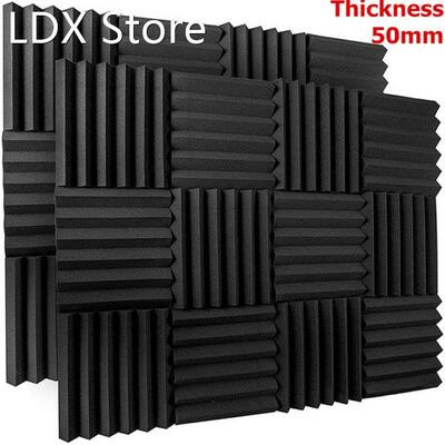 250x250x50mm Acoustic Foam Panels Studio Soundproofing Wedge